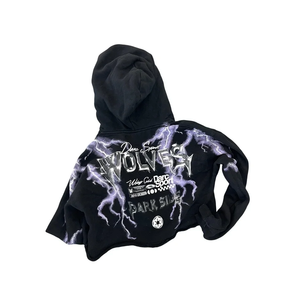Darc Sport Star Wars Ride Lightning Wyoming Cropped Hoodie size s 216/100 I07 - Picture 4 of 5